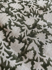 Brynley Block Print Handloom Linen Fabric